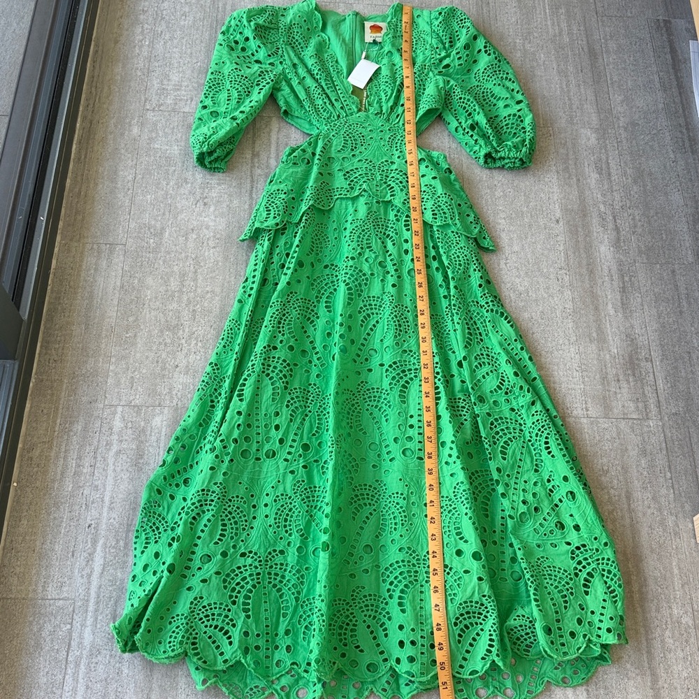 Farm Rio Green Dress size XXS NWT - Picture 8 of 9